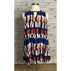 BB Dakota casual multicolored Pauline sleeveless shift dress Size 1X
